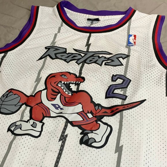 Nike Toronto Raptors Kawhi Leonard #2 Jersey Classic Edition Dino White Swingman - Picture 4 of 11